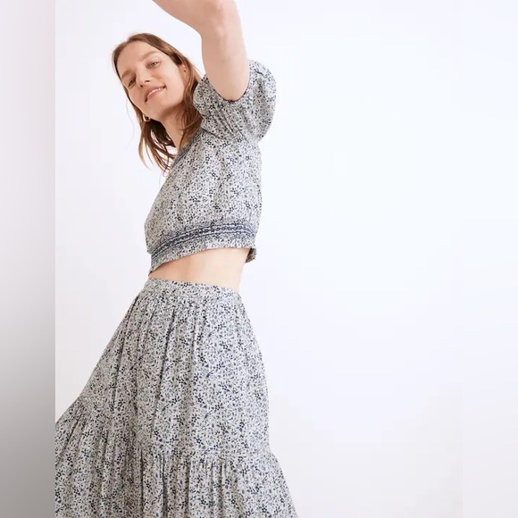 Madewell Jeanette Top in Florentine Floral crop top - Picture 4 of 11